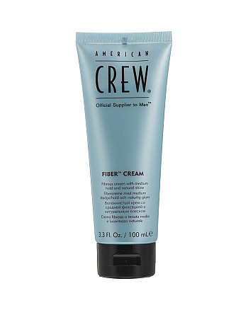 American Crew Fiber Cream - Волокнистый крем со средней фиксацией и натуральным блеском 100 мл - hairs-russia.ru